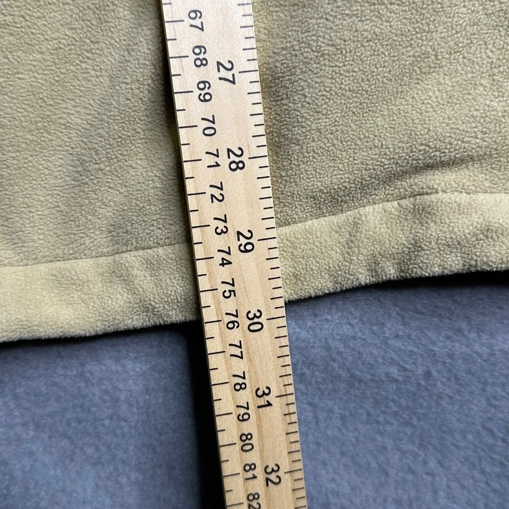 The North Face Polartec Fleece Jacket XXL Tan Black‎ Full Zip Circular Design